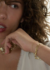 Jasper Cable Trio Chunky Chain Bracelet (Fresh)