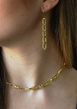 Evolve Jasper Chain Earring Long (Fresh)
