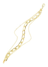 Jasper Cable Trio Chunky Chain Bracelet (Fresh)