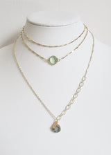 CELESTE ABBY DOUBLE CHOKER NECKLACE GREEN AMETHYST WHOLESALE 1