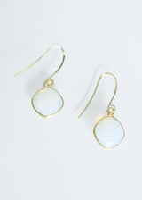 CELESTE SOLO WHITE OPAL EARRINGS WHOLESALE