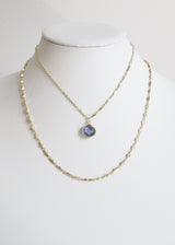 LIVEOUTLOUD ANYA CABLE PURPLE IOLITE NECKLACE WHOLESALE 1