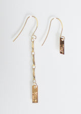 LIVEOUTLOUD ANYA TRIPLE LOGO EARRING WHOLESALE