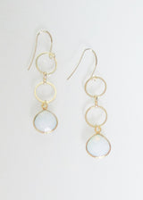 METALLIC OCEAN WHITE OPAL EARRINGS WHOLESALE