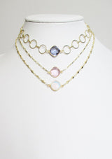 ANYA CELESTE NECKLACE ROSE PINK WHOLESALE 1