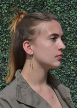 LIVEOUTLOUD ANYA DOUBLE LOGO EARRING WHOLESALE