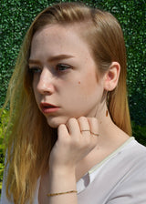 LIVEOUTLOUD ARIANNA DOUBLE LOGO EARRINGS WHOLESALE