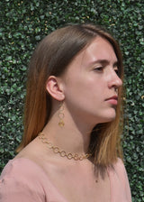 METALLIC OCEAN LEMON EARRINGS WHOLESALE