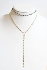 MG ARIANNA CHOKER Y NECKLACE PINK OPAL WHOLESALE 1