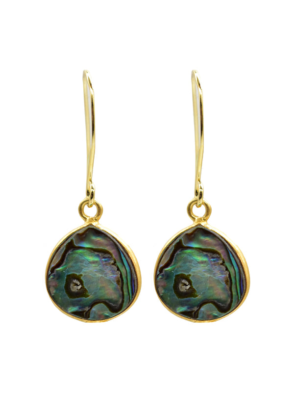 CECELIA SOLO ABALONE SHELL EARRINGS WHOLESALE
