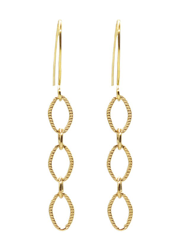 LIVEOUTLOUD CLASSIC CABLE DOUBLE EARRING