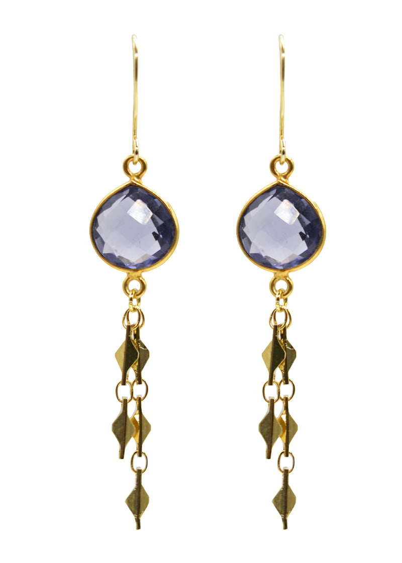 Magical Galaxy Earring Purple Iolite