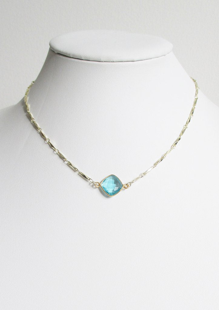 ANYA CELESTE NECKLACE AQUAMARINE WHOLESALE 1