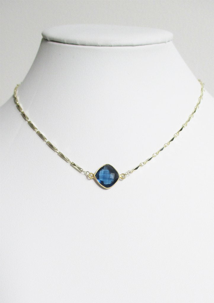 ANYA CELESTE NECKLACE BLUE SAPPHIRE WHOLESALE 1