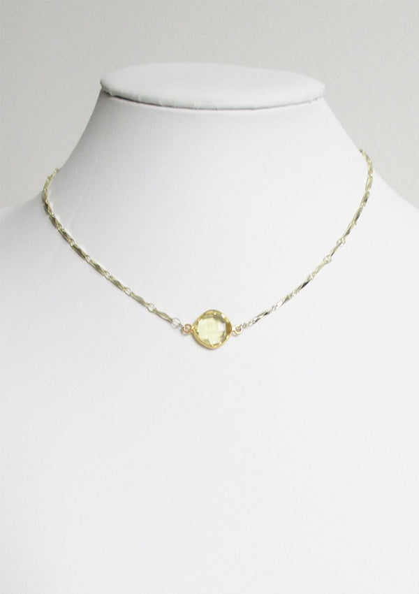 ANYA CELESTE NECKLACE CITRINE LEMON WHOLESALE 1