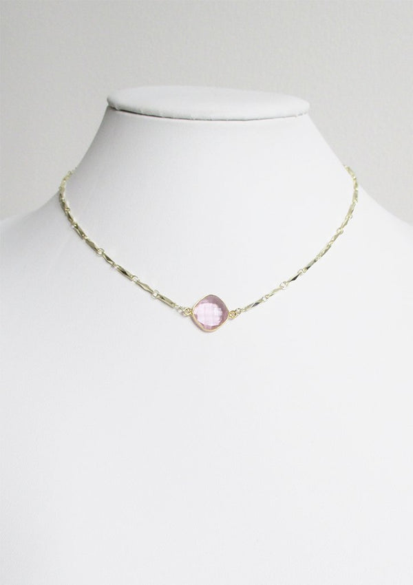 ANYA CELESTE NECKLACE ROSE PINK WHOLESALE 1