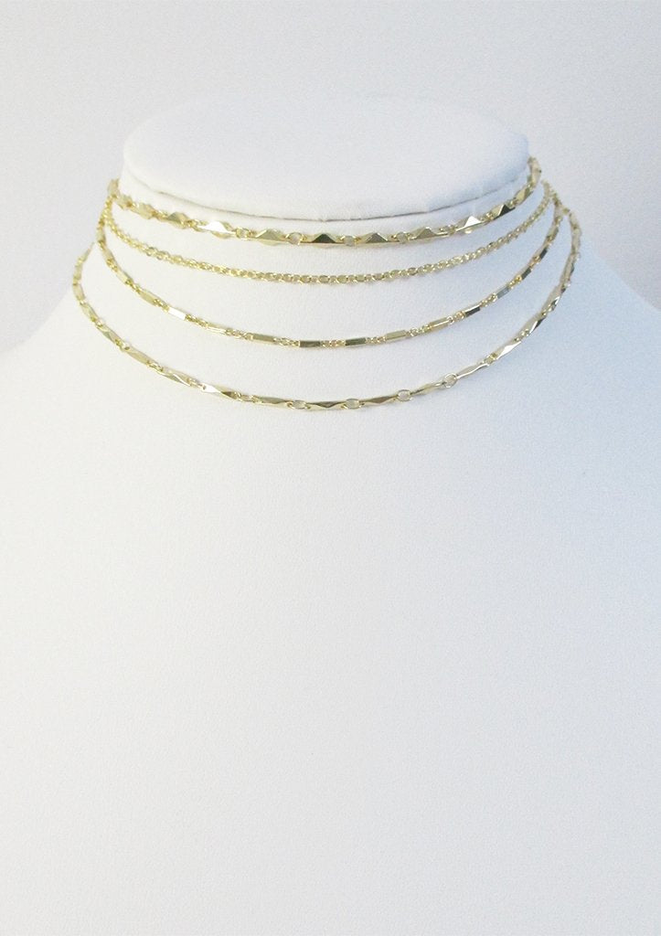 CABLE CHOKER NECKLACE WHOLESALE 1