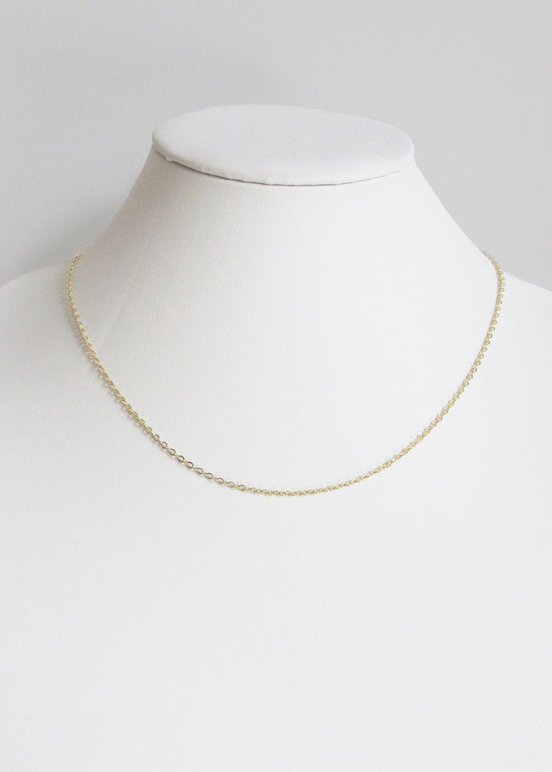 CABLE CHAIN MID LENGTH NECKLACE