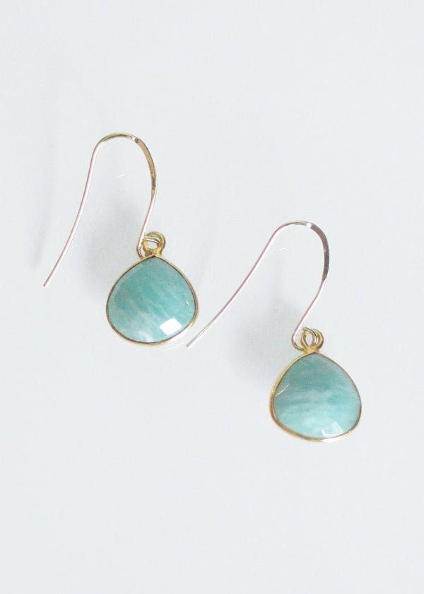 CECELIA SOLO AMAZONITE EARRINGS WHOLESALE