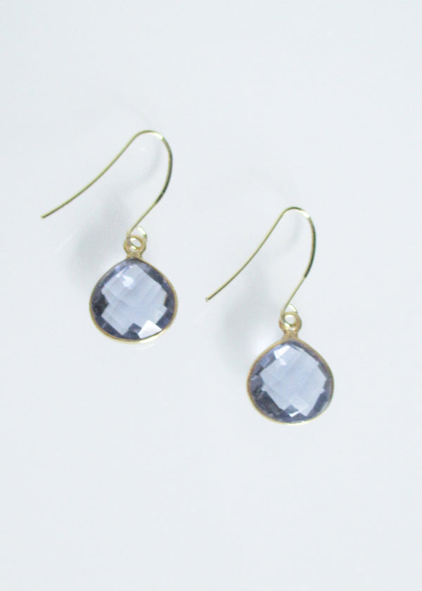 CECELIA SOLO PURPLE IOLITE EARRINGS WHOLESALE