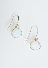 CECELIA SOLO WHITE OPAL EARRINGS WHOLESALE