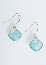 CELESTE SOLO AQUAMARINE EARRINGS WHOLESALE