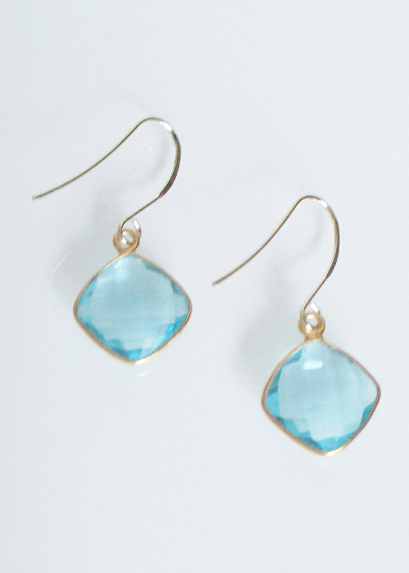 CELESTE SOLO AQUAMARINE EARRINGS WHOLESALE