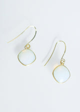 CELESTE SOLO WHITE OPAL EARRINGS WHOLESALE