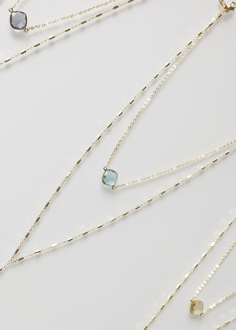 CELESTE KARA Y NECKLACE CITRINE LEMON WHOLESALE 1