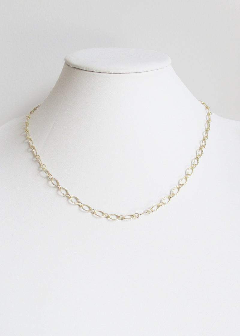 CLASSIC CABLE MID LENGTH NECKLACE WHOLESALE 1