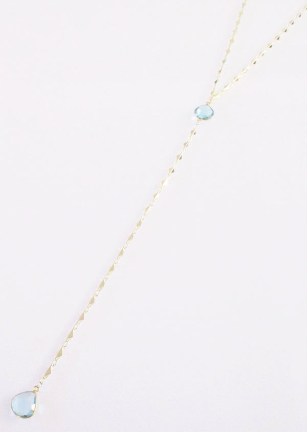 ARIANNA CECELIA Y NECKLACE BLUE TOPAZ WHOLESALE 1