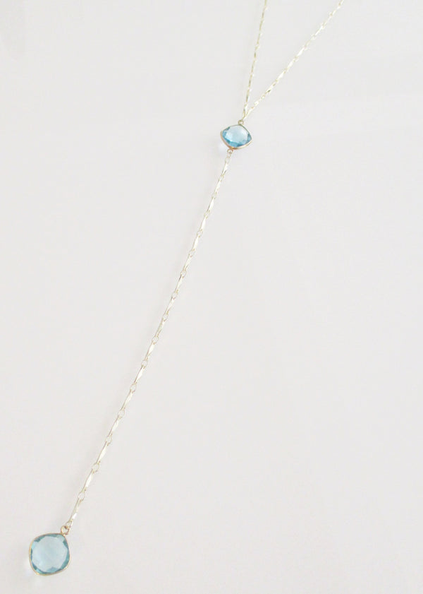 MG ANYA CELESTE Y NECKLACE AQUAMARINE WHOLESALE 1