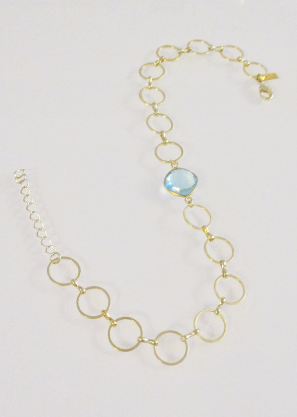 MONTANA CELESTE CHOKER NECKLACE BLUE TOPAZ WHOLESALE 1