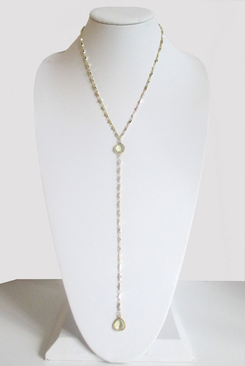 ARIANNA CECELIA Y NECKLACE CITRINE LEMON WHOLESALE 1