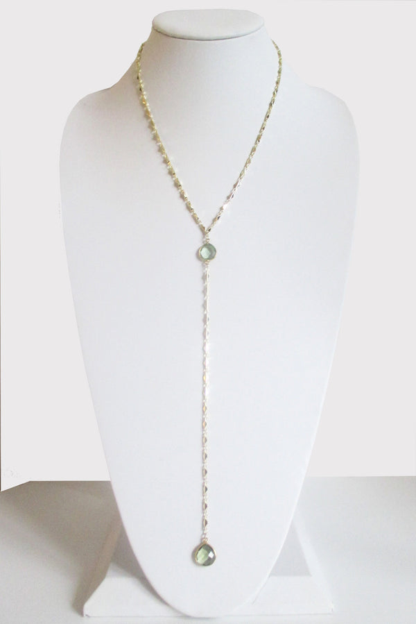 ARIANNA CECELIA Y NECKLACE GREEN AMETHYST WHOLESALE 1