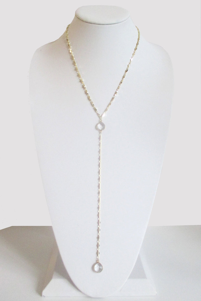 ARIANNA CECELIA Y NECKLACE CLEAR QUARTZ (SOLD OUT) WHOLESALE 1