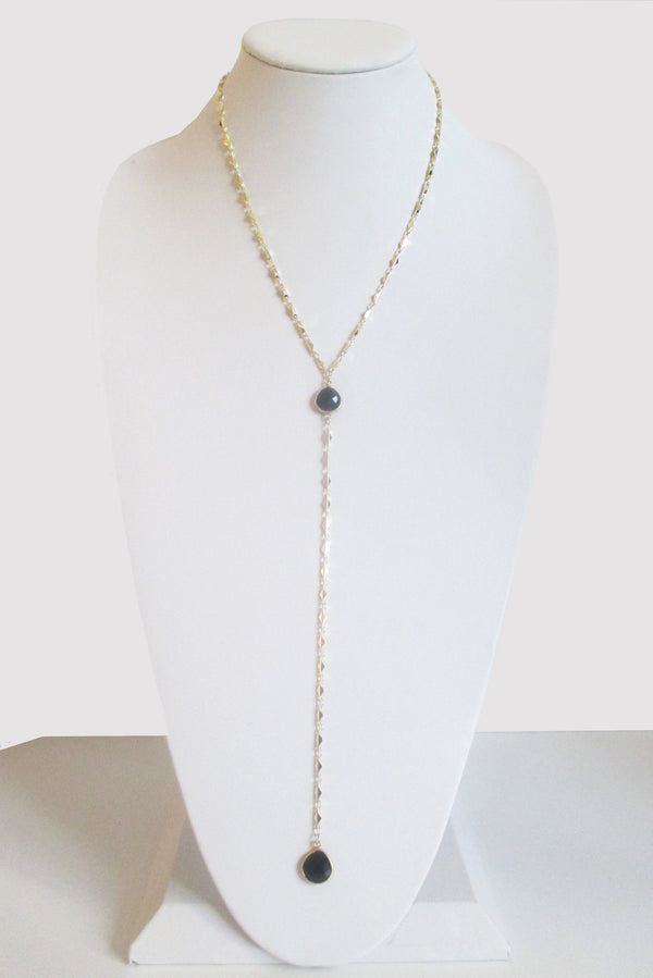 ARIANNA CECELIA Y NECKLACE BLACK ONYX (SOLD OUT) WHOLESALE 1