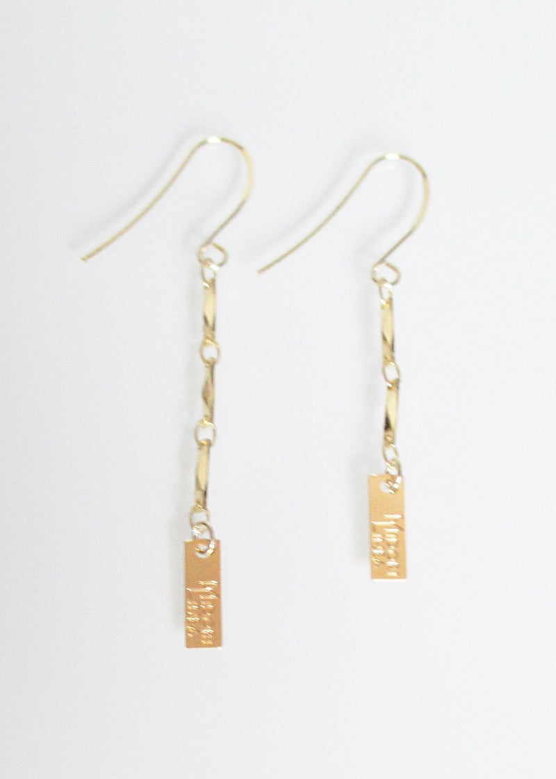 LIVEOUTLOUD ANYA TRIPLE LOGO EARRING & LIVEOUTLOUD ANYA DOUBLE EARRING Rayna WHOLESALE