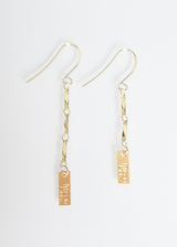 LIVEOUTLOUD ANYA TRIPLE LOGO EARRING WHOLESALE