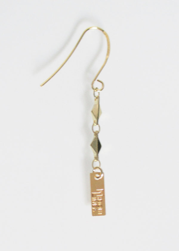 LIVEOUTLOUD ARIANNA DOUBLE LOGO EARRINGS WHOLESALE