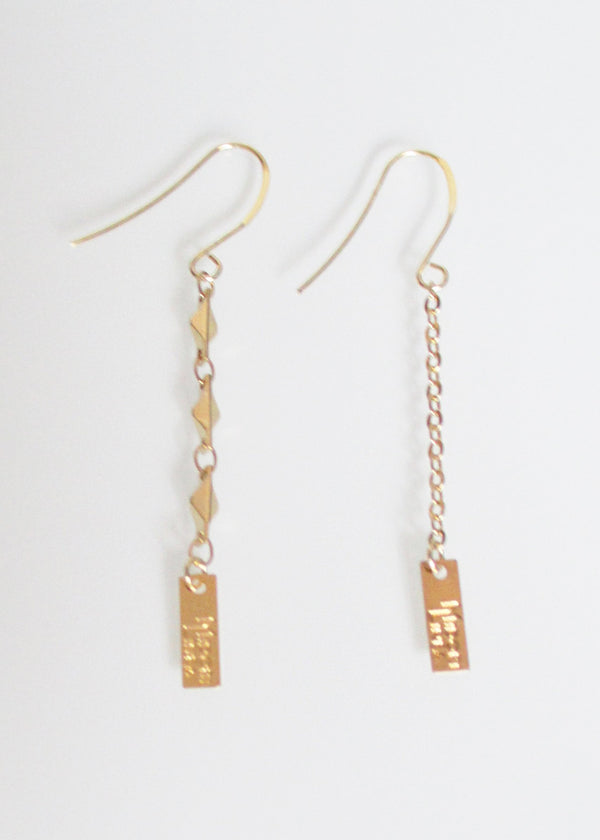 LIVEOUTLOUD ARIANA TRIPLE LOGO EARRING & LIVEOUTLOUD CABLE LOGO EARRING WHOLESALE