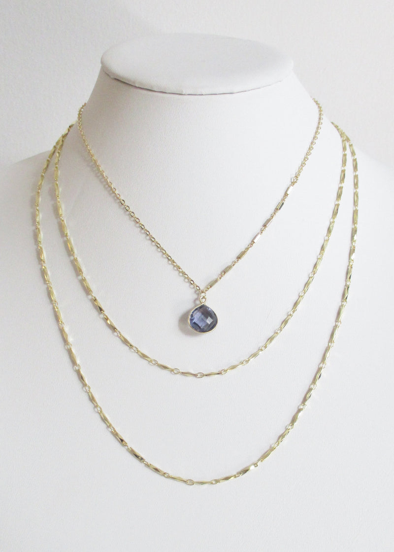 SL KARA DOUBLE TIERED MID LENGTH NECKLACE