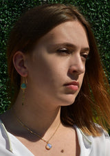 MAGICAL GALAXY EARRING AMAZONITE IOLITE WHOLESALE