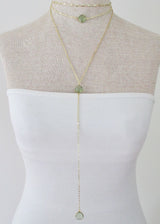 CECELIA Y NECKLACE WHITE OPAL WHOLESALE 1