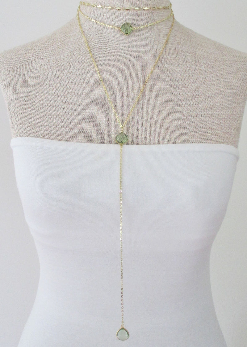CECELIA Y NECKLACE WHITE OPAL WHOLESALE 1