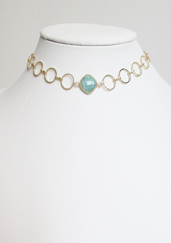 MONTANA CELESTE CHOKER NECKLACE AMAZONITE WHOLESALE 1