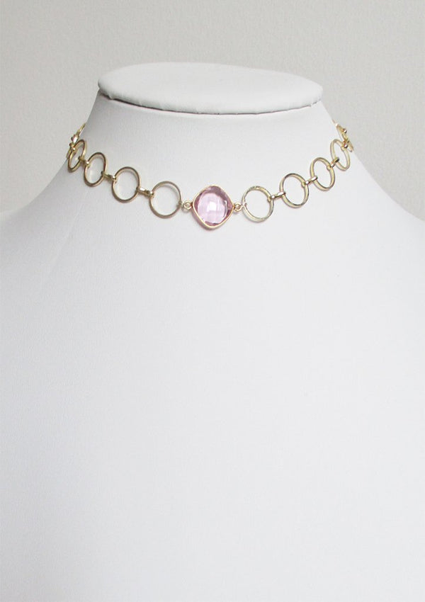 MONTANA CELESTE CHOKER NECKLACE ROSE PINK WHOLESALE 1