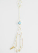 CECELIA DOUBLE WRAP HANDCHAIN AQUAMARINE WHOLESALE 1