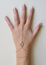 CECELIA DOUBLE WRAP HANDCHAIN AQUAMARINE WHOLESALE 1