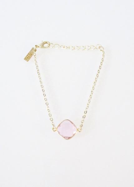 CELESTE BRACELET CLEAR ROSE PINK WHOLESALE 1